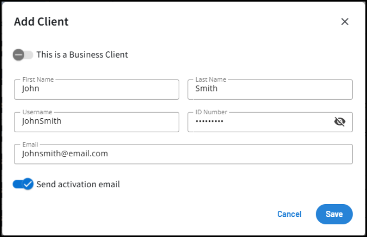 Add client window